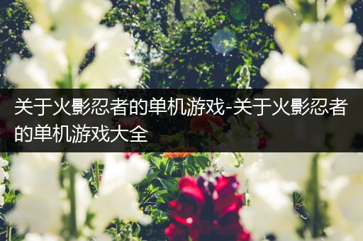 关于火影忍者的单机游戏-关于火影忍者的单机游戏大全