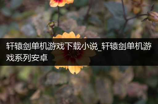 轩辕剑单机游戏下载小说_轩辕剑单机游戏系列安卓