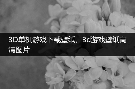 3D单机游戏下载壁纸，3d游戏壁纸高清图片