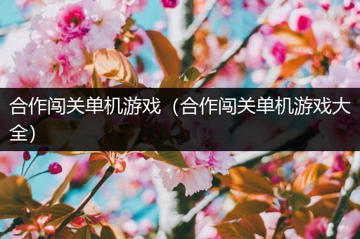 合作闯关单机游戏（合作闯关单机游戏大全）