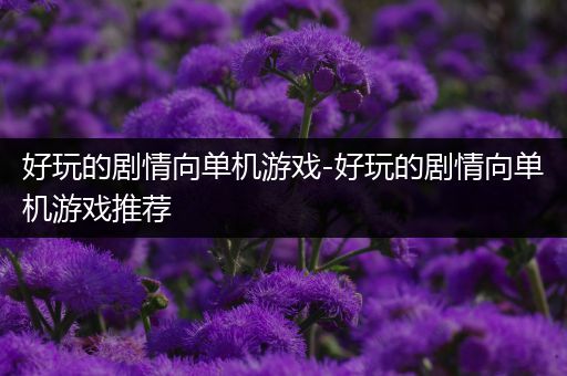 好玩的剧情向单机游戏-好玩的剧情向单机游戏推荐