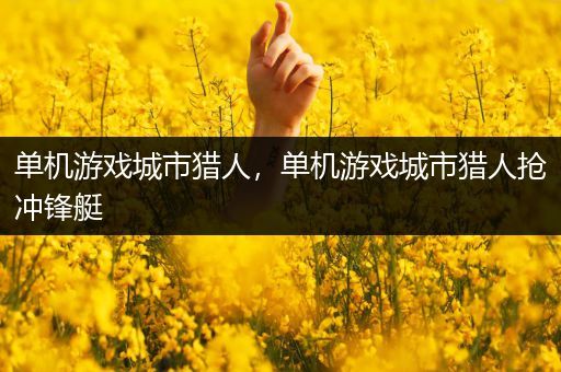 单机游戏城市猎人，单机游戏城市猎人抢冲锋艇