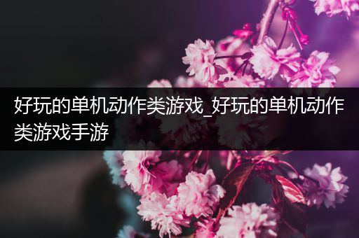 好玩的单机动作类游戏_好玩的单机动作类游戏手游