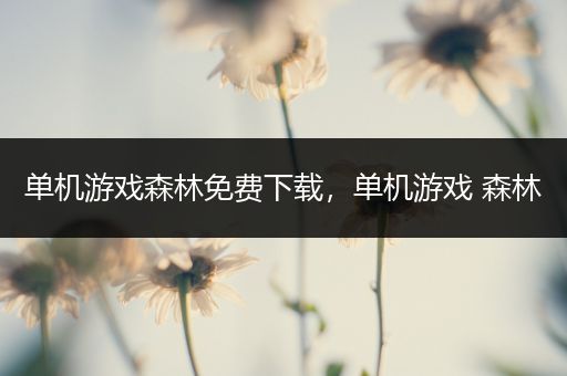 单机游戏森林免费下载，单机游戏 森林