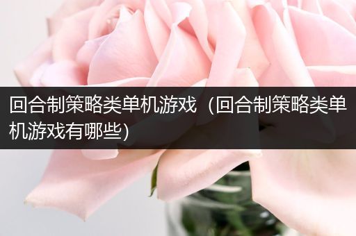 回合制策略类单机游戏（回合制策略类单机游戏有哪些）