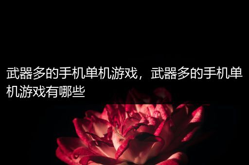 武器多的手机单机游戏，武器多的手机单机游戏有哪些