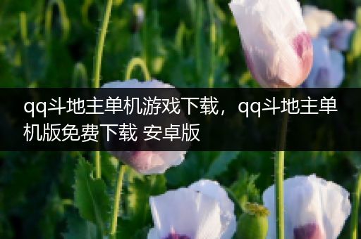 qq斗地主单机游戏下载，qq斗地主单机版免费下载 安卓版