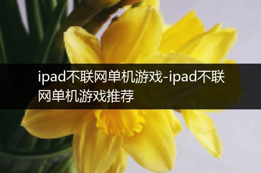 ipad不联网单机游戏-ipad不联网单机游戏推荐