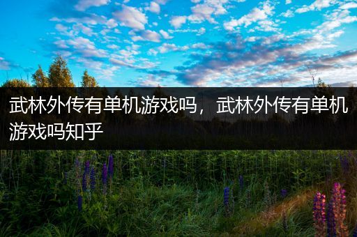 武林外传有单机游戏吗，武林外传有单机游戏吗知乎