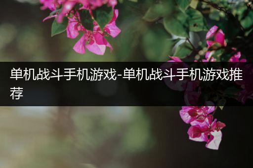单机战斗手机游戏-单机战斗手机游戏推荐