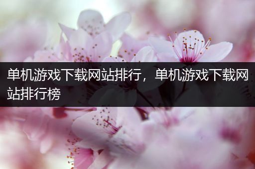 单机游戏下载网站排行，单机游戏下载网站排行榜