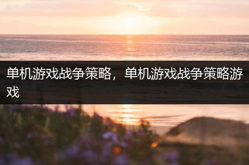 单机游戏战争策略，单机游戏战争策略游戏