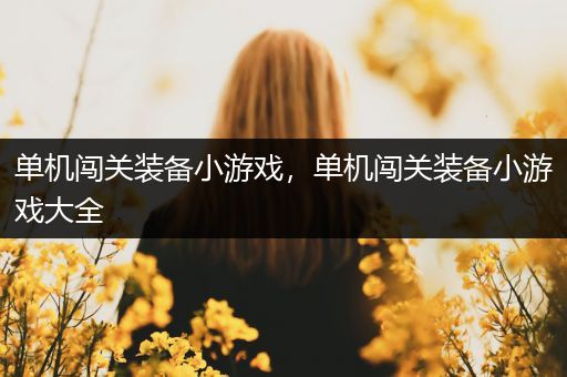 单机闯关装备小游戏，单机闯关装备小游戏大全
