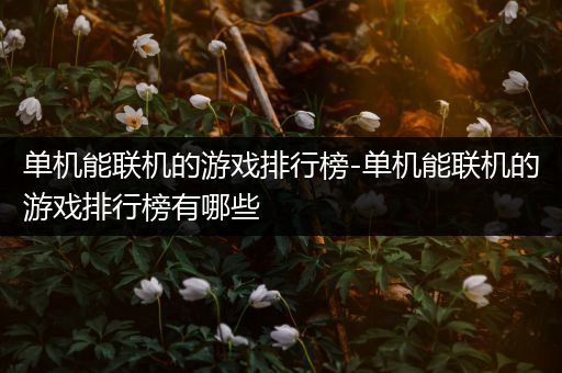 单机能联机的游戏排行榜-单机能联机的游戏排行榜有哪些