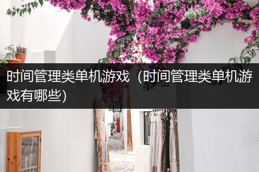 时间管理类单机游戏（时间管理类单机游戏有哪些）
