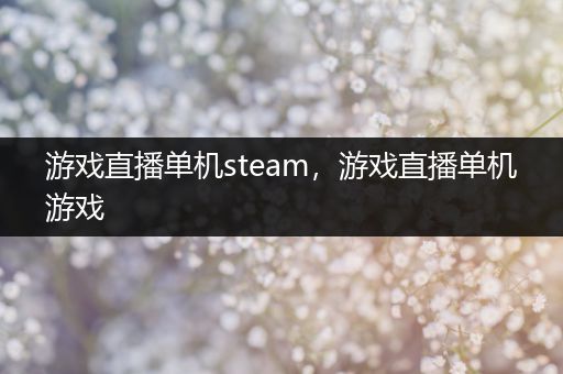 游戏直播单机steam，游戏直播单机游戏