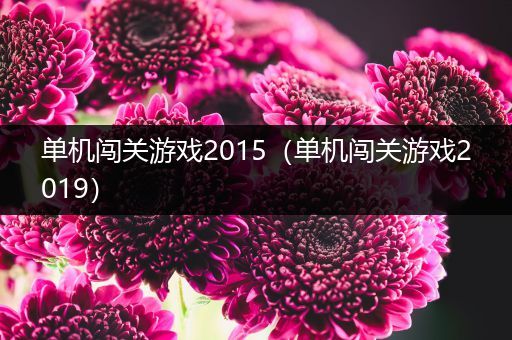 单机闯关游戏2015（单机闯关游戏2019）