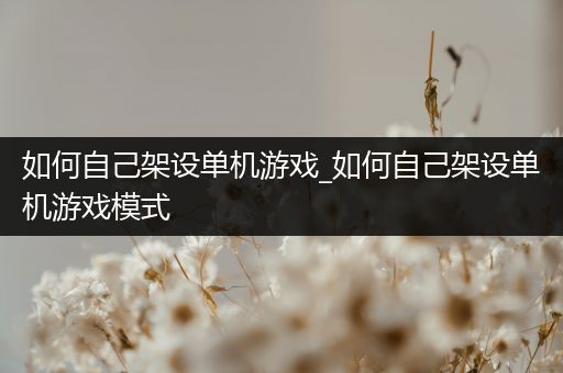 如何自己架设单机游戏_如何自己架设单机游戏模式