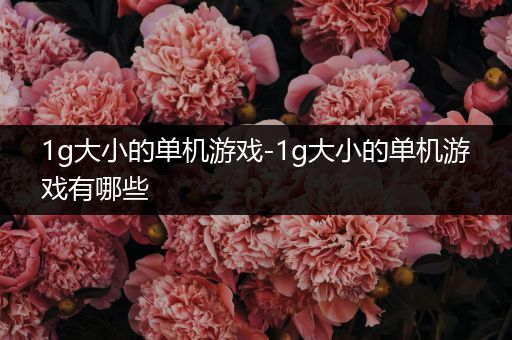 1g大小的单机游戏-1g大小的单机游戏有哪些