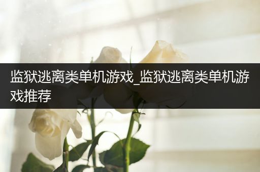 监狱逃离类单机游戏_监狱逃离类单机游戏推荐