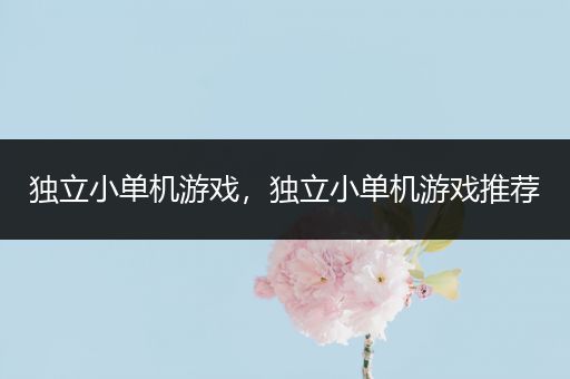 独立小单机游戏，独立小单机游戏推荐