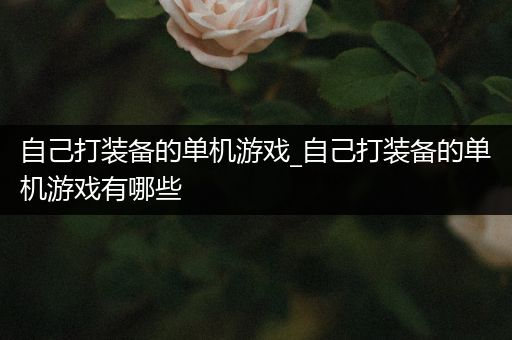 自己打装备的单机游戏_自己打装备的单机游戏有哪些