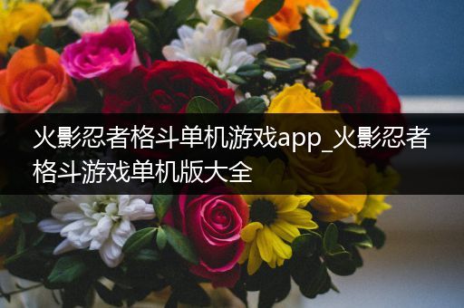 火影忍者格斗单机游戏app_火影忍者格斗游戏单机版大全