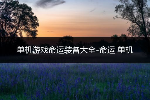 单机游戏命运装备大全-命运 单机