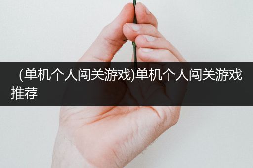 （单机个人闯关游戏)单机个人闯关游戏推荐