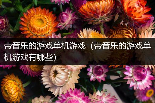 带音乐的游戏单机游戏（带音乐的游戏单机游戏有哪些）