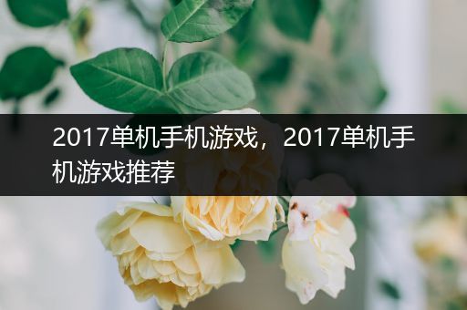 2017单机手机游戏，2017单机手机游戏推荐