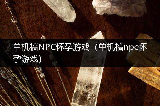 单机搞NPC怀孕游戏（单机搞npc怀孕游戏）