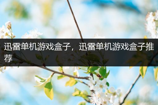 迅雷单机游戏盒子，迅雷单机游戏盒子推荐