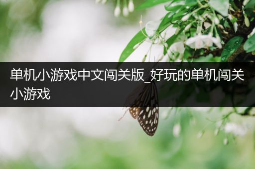单机小游戏中文闯关版_好玩的单机闯关小游戏