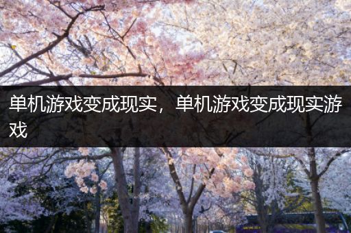 单机游戏变成现实，单机游戏变成现实游戏