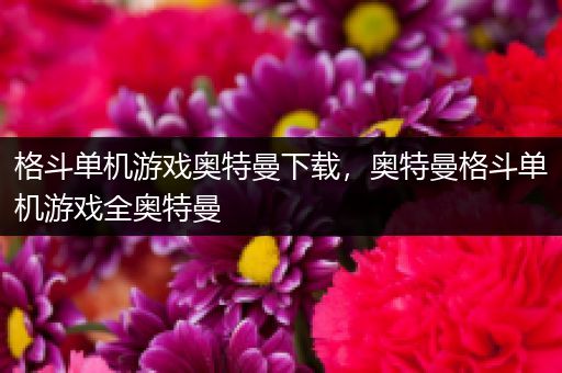 格斗单机游戏奥特曼下载，奥特曼格斗单机游戏全奥特曼