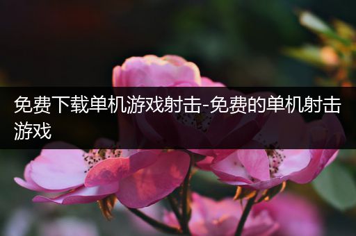 免费下载单机游戏射击-免费的单机射击游戏