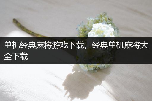 单机经典麻将游戏下载，经典单机麻将大全下载