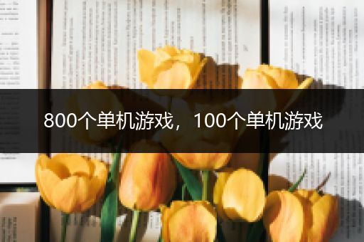 800个单机游戏，100个单机游戏