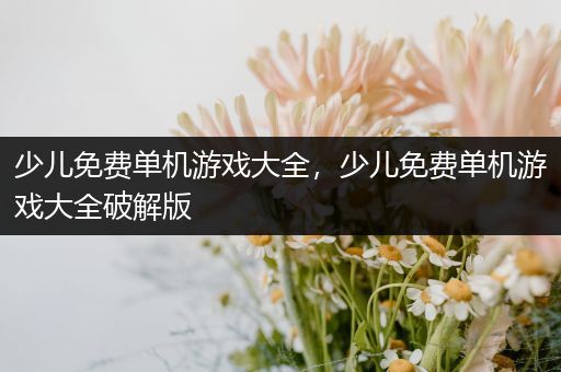 少儿免费单机游戏大全，少儿免费单机游戏大全破解版