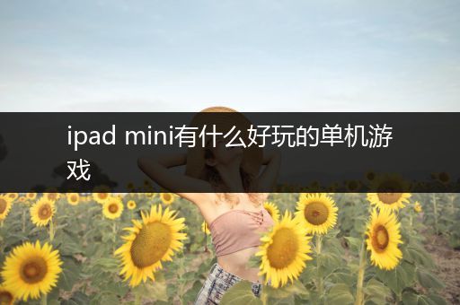 ipad mini有什么好玩的单机游戏