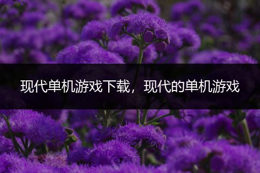 现代单机游戏下载，现代的单机游戏