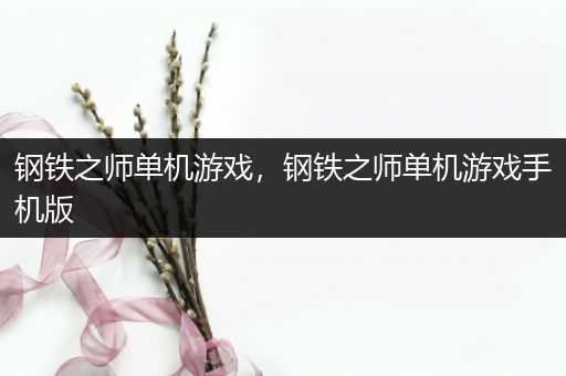 钢铁之师单机游戏，钢铁之师单机游戏手机版