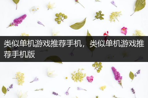 类似单机游戏推荐手机，类似单机游戏推荐手机版
