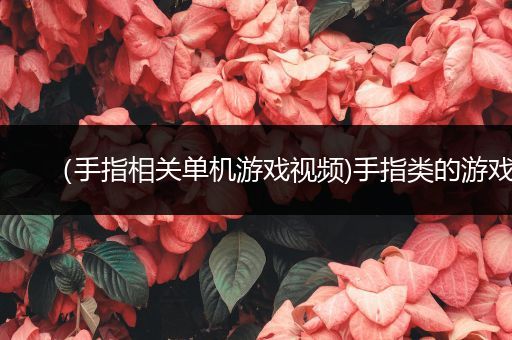 （手指相关单机游戏视频)手指类的游戏