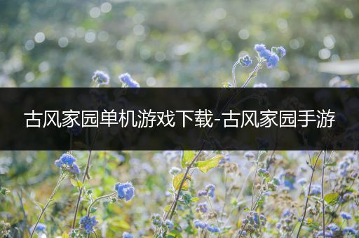 古风家园单机游戏下载-古风家园手游