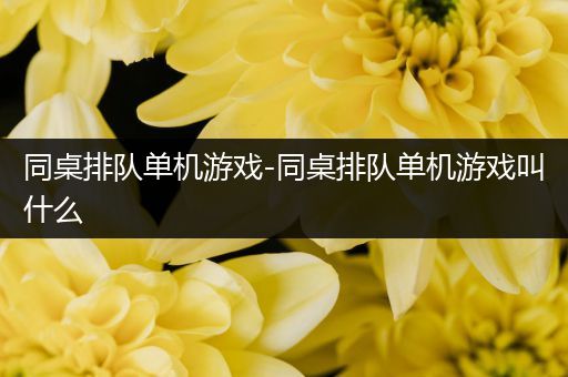 同桌排队单机游戏-同桌排队单机游戏叫什么