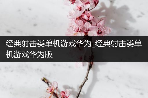 经典射击类单机游戏华为_经典射击类单机游戏华为版