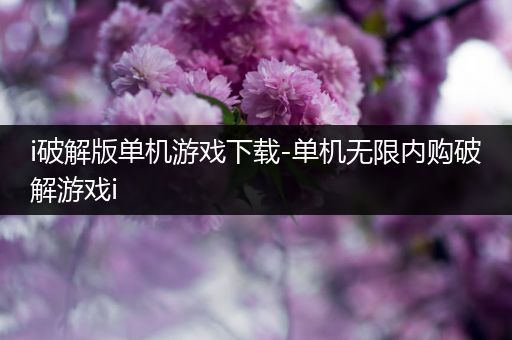 i破解版单机游戏下载-单机无限内购破解游戏i