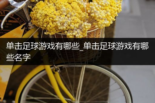单击足球游戏有哪些_单击足球游戏有哪些名字
